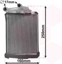 VAN WEZEL 30006680 -  Теплообменник, отопление салона